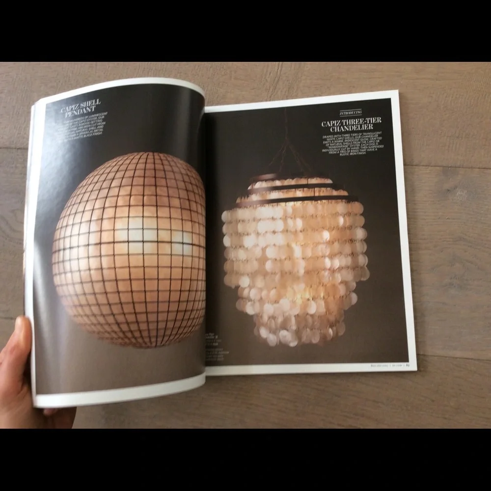 RH restoration hardware catalog table look book